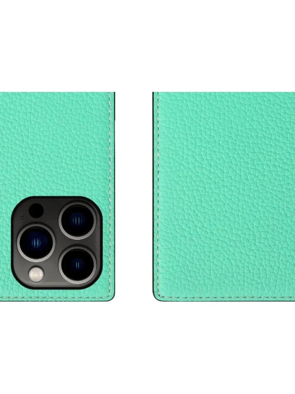 Handcrafted Neon Leather Wallet Case for iPhone 13 Pro Max - Card Holders & Cash